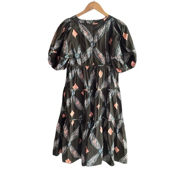 Ulla Johnson Nora Dress in Quilted Army - Picture 3 of 16